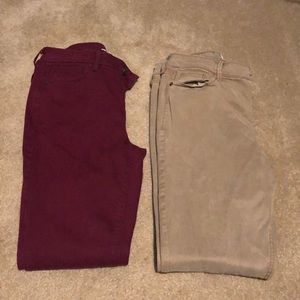 Set of 2 Old Navy Rockstar Super Skinny Khakis